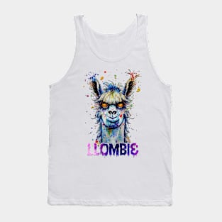 Llombie Zombie fun Halloween design Tank Top